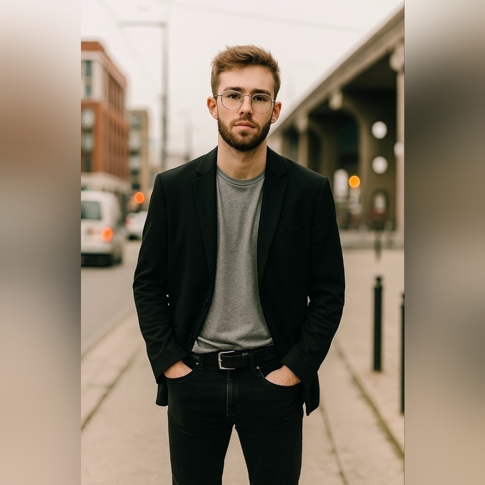 Zara Men's Black Blazer